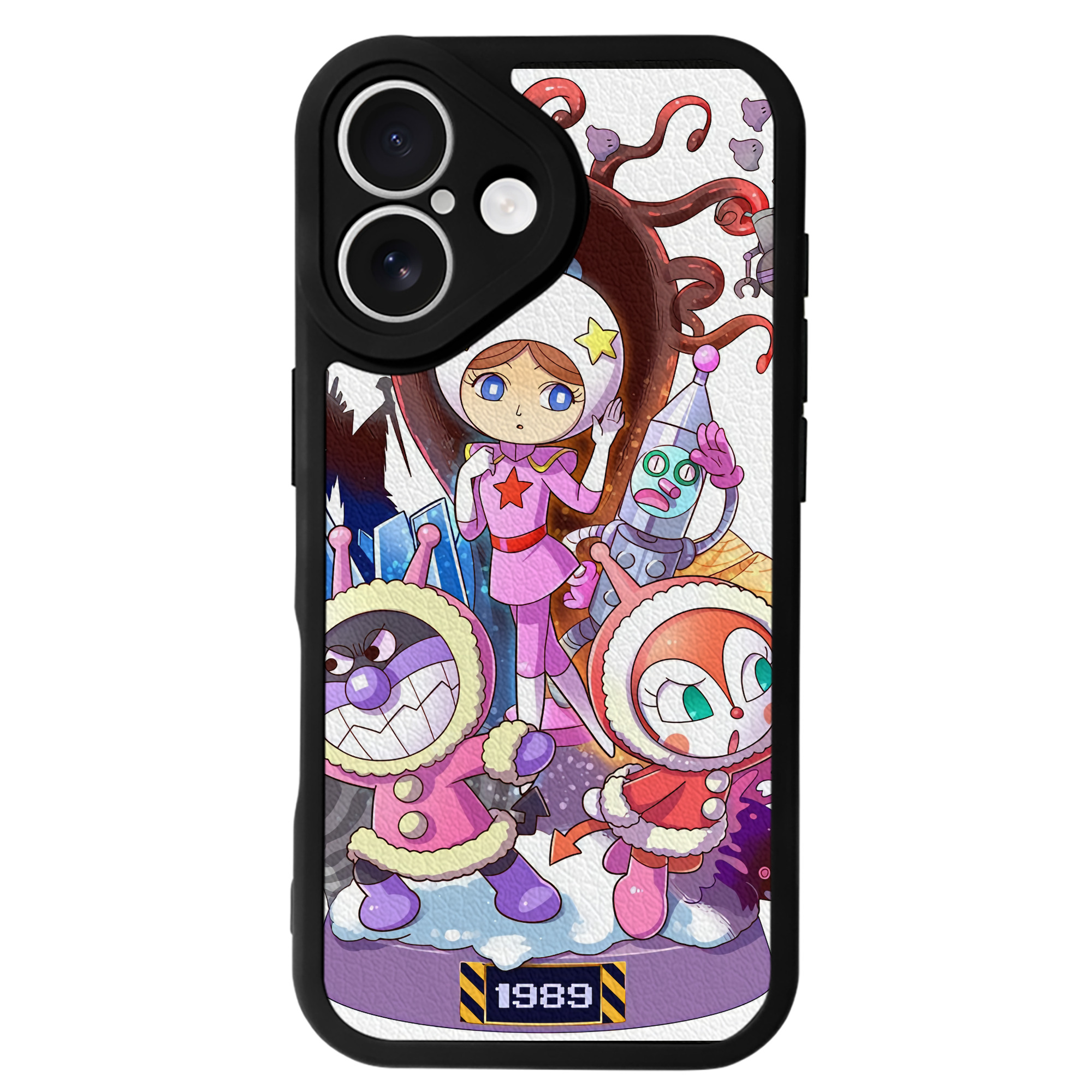 （画像用） アンパンマン Anpanman 【iPhone 16シリーズ対応】シリコンスマホケース（レザー調） 材質：シリコン